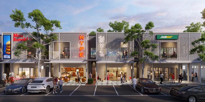 Architectural render of Sejati Sentral, a direct developer serviced residence in Sandakan, Sabah